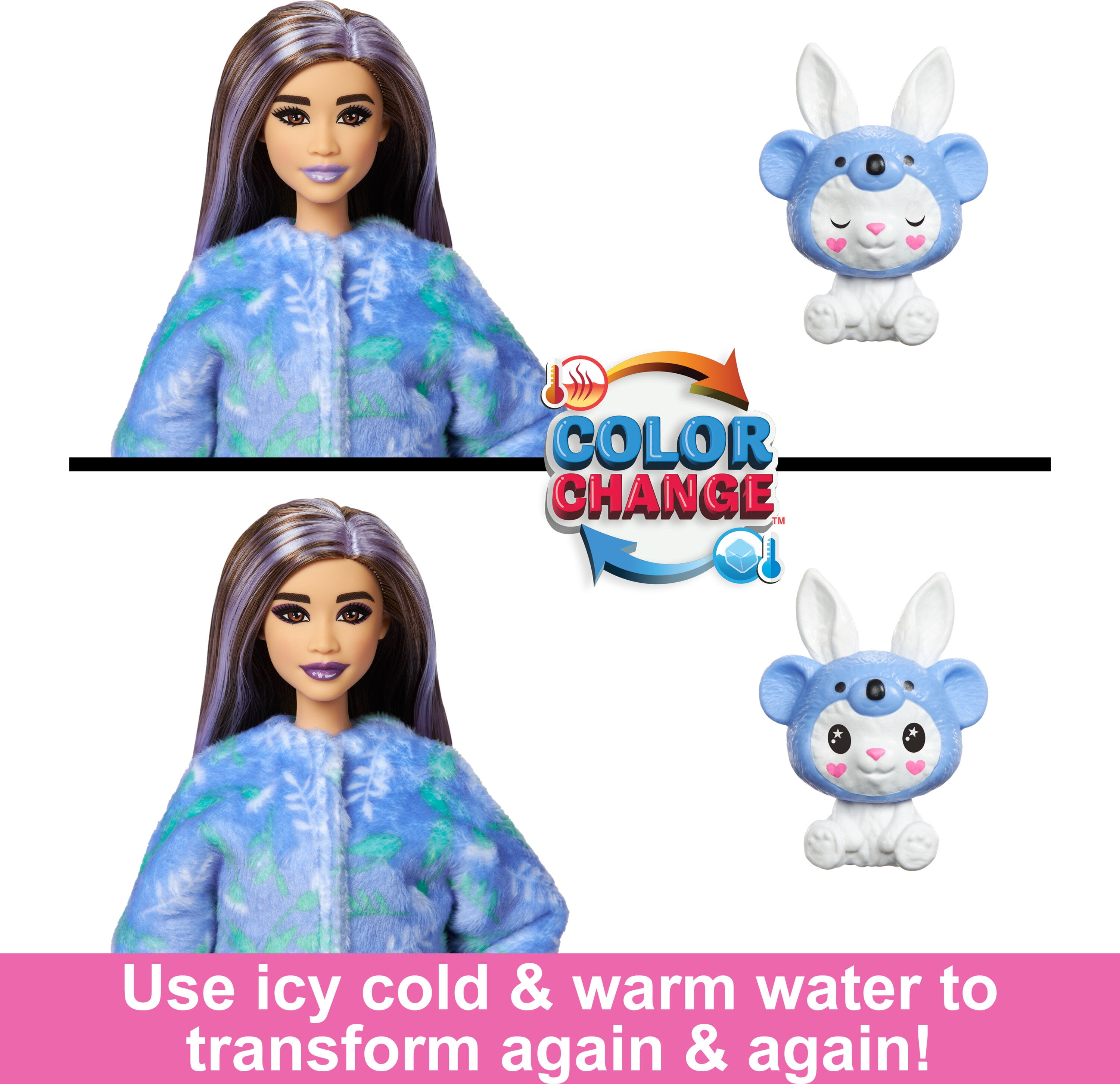 Barbie Cutie Reveal Costume-Themed Doll & Accessories with 10 Surprises, Bunny as a Koala