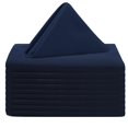 thumbnail image 1 of Your Chair Covers Servilletas De Tela De Poliéster De 20.0 X 20.0 In, Servilletas De Lino De Tela Lavables Con Bordes Dobladillos Para Restaurante, Bodas Y Vacaciones, Paquete De 10 (Azul Marino), 1 of 5
