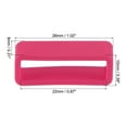 thumbnail image 2 of Uxcell Watch Band Strap Loops Silicone Watch Holder Keeper for 22mm Width Watch Band, Rose Red 4 Pack, 2 of 5