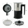 thumbnail image 2 of OVENTE Electric Stainless Steel Milk Frother and Steamer, Non Stick Milk Warmer, Black FR1208B, 2 of 9