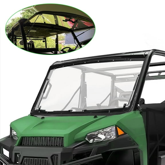 3-IN-1 Flip Windshield For 2013  Polaris Ranger XP 900 2014  Ranger Crew XP 1000