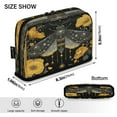 thumbnail image 3 of Standing Pencil Case with Base Large Capacity Stationery Pouch Pen Bag with Zipper for Women Men Mystical Moth Pattern, 3 of 7