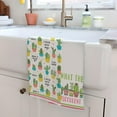 thumbnail image 3 of zeyuuu Funny Cactus Kitchen Towels, Plant Lover Gifts for Women Gardener, Plant Lady Mom Gifts, Housewarming, Friend Birthday Gift, Succulent Cactus Plant Gifts, 3 of 5