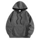 thumbnail image 3 of Dolkfu Sudadera de hombre con capucha de punto, sudadera retro de algodón con cordón, suéter de hombre de cuello redondo. L, 3 of 5