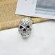 thumbnail image 2 of Sonducket Broches para mujer Punk Rock con diamantes de imitación estilo esqueleto de Halloween regalos ropa de diseño hueco de gama alta para fiesta de Accesorios de disfraces plata antigua Sonducket AP004671-02, 2 of 6