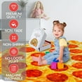 thumbnail image 7 of Zulay Kitchen Double Sided Round Pepperoni Pizza Blanket with Pizza Box Packaging, Novelty Blanket Throw - 60 Inch, 7 of 7