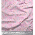 thumbnail image 1 of Soimoi Pink Cotton Duck Fabric Cupcake Party Decor Fabric Printed Yard 42 Inch Wide, 1 of 3