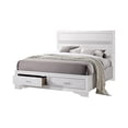 thumbnail image 4 of Stonecroft Furniture Wood White Queen Bedroom Set Storage, 4 of 7