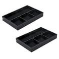 thumbnail image 1 of 2X 4 Ranuras de Escritorio Organizador de Cajones, de Escritorio de Oficina Suministros Colección Valor (Negro), 1 of 5