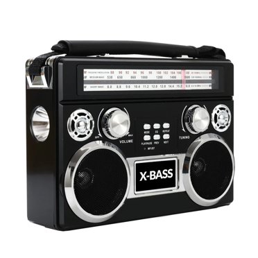 Supersonic Portable AM/FM Radio, Black, SC-3201BT-BK - Walmart.com