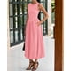 thumbnail image 4 of Vestido midi casual sin mangas BTFBM para mujer 2025, 4 of 9