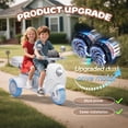 thumbnail image 3 of Xuanlur Upgrade 12V 2 Seater Dual Motor Kids Motorcycle, Girls Ride on Toys with Storage Compartments, Slow Start, USB, Bluetooth, Motorcycle for Kids Aged 3+(Blue), 3 of 7