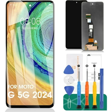 for Moto G 5G 2024 Screen Replacement for Motorola Moto G 5G 2024 LCD Screen Replacement for Moto G 5G 2024 XT2417 LCD Touch Screen Digitizer Assembly Repair Kits Black XT2417-1 XT2417-6