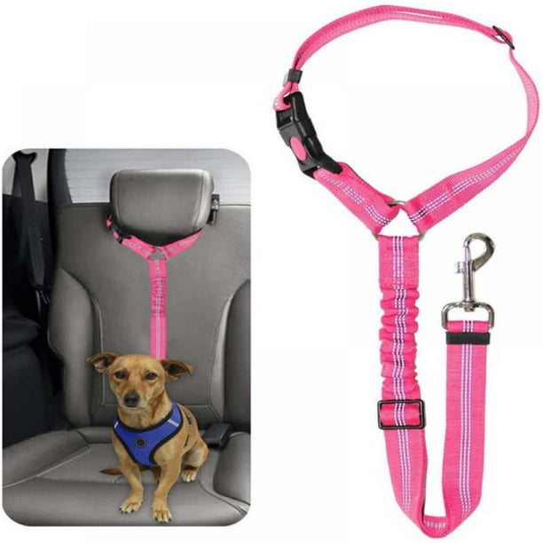 Dog Cat Safety Seat Belt Strap Car Headrest Restraint Adjustable Nylon