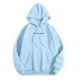 thumbnail image 4 of felwors Unisex Oversized Hoodie with Inspirational "Dear Person Behind Me" Back Graphic - Casual Pullover Sweatshirt Sky Blue, S, 4 of 4