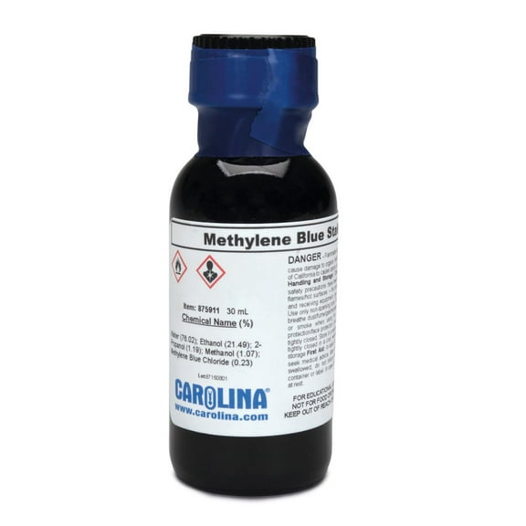 Methylene Blue Staining Solution, 0.2% In 25% Ethanol, Laboratory Grade, 30 Ml