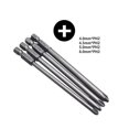 thumbnail image 1 of 4Pcs 1/4 Hex Shank 100Mm Long Screwdriver Bits for Torx/Hexagon/Cross/Slotted B, 1 of 9