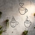 thumbnail image 1 of 3 piezas de taza de café para decoración de pared, decoración del hogar, adorno de regalo, letrero de café para baño, vacaciones, inauguración de, 1 of 8