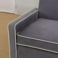 thumbnail image 5 of Onbeam 2 Seat Flannel Sleeper Sofa Bed,Pull Out Couch for Adult Living Room Bedroom-Light Gray, 5 of 11