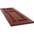 thumbnail image 6 of Ekena Millwork 12"W x 36"H True Fit PVC San Juan Capistrano Mission Style Fixed Mount Shutters, Pepper Red (Per Pair - Hardware Not Included), 6 of 9