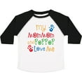 thumbnail image 3 of Inktastic Mommom and Poppop Love Me Boys or Girls Toddler T-Shirt, 3 of 5