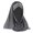 Grey, variant on CXHEGBEJ Women's Eid Al Fitr Colored Forehead Bright Scarf Hat Muslim Headband Beige