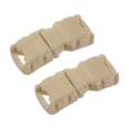thumbnail image 4 of Uxcell 2 juegos de cordones elásticos sin atar, cordones planos sin nudos, cuerdas elásticas para zapatos para adultos, zapatillas, caqui, 4 of 6