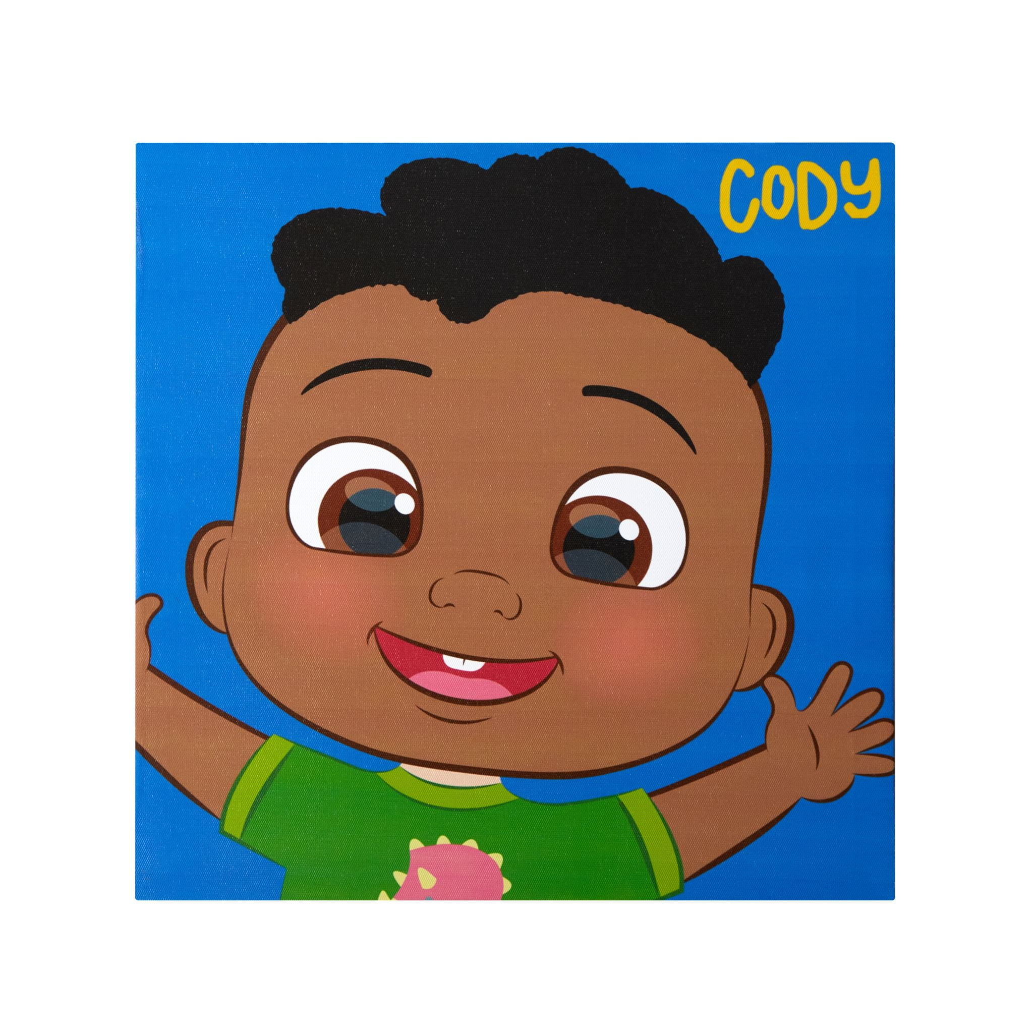 Colorful Characters of Cocomelon 4 Pack Canvas Wall Art for Children's Room Décor
