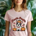 thumbnail image 5 of Fall French Bulldog Shirt | Frenchie Pumpkin Graphic Tee | Cozy Dog Mom Outfit, Ash, Size 3XL, 5 of 6