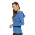 thumbnail image 3 of Expert Brand USA-Made Athletic Heather Hoodie Shirt for Women, 3 of 6