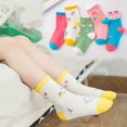 thumbnail image 3 of Toddler Kids Little Girls Cute Cotton Crew Socks 10 Pack, 3 of 5