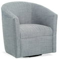 thumbnail image 1 of Comfort Pointe Lynton Fauteuil d'Appoint Pivotant en Tissu Polyester Bleu Indigo, 1 of 7