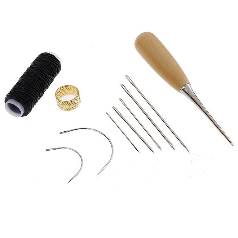 Leather Sewing Awl Needle Hand Stitch Tool Set Shoe Repair Needle