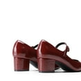 thumbnail image 4 of Women's Mary Jane Shoes Round Toe Pumps Block Heels With Adjustable Strap, 4 of 7