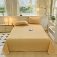 thumbnail image 2 of Bowayaoa Solid Color Polyester Bed Sheet, Soft Washable Fitted Sheet, Easy Care Wrinkle Resistant Bedding, Smooth Fiber Sheet for Comfortable Sleep, Multicolor Queen Sheet Set, 2 of 7