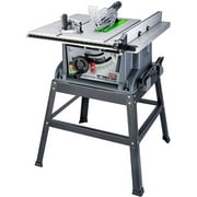 Genesis GENBC 10 in. 15 Amp Table Saw with Metal Stand, Miter gauge, Rip Fence, Push Stick and Accessory Storage GTS10SC