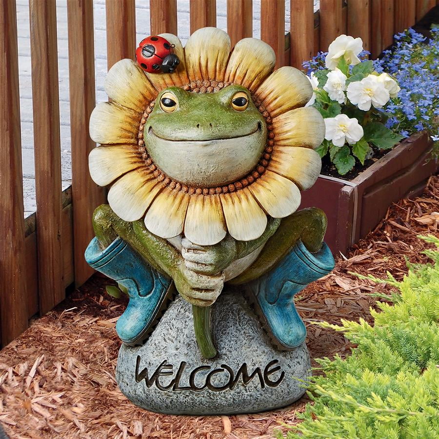 Design Toscano Flowery Frog Garden Welcome Statue - Walmart.com