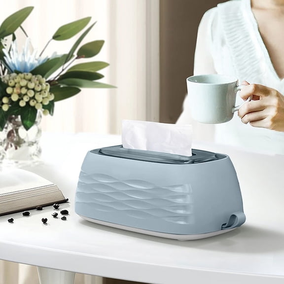 High-End Tissue Box for Living Room and Bedroom, Desktop or Wall-Mounted Paper Holder, Modern Decorative Tissue Dispenser for Home or Office Use
