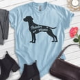 thumbnail image 2 of Pointer Mama T-shirt, Unisex Women's Shirt, German Shorthaired Pointer GSP Owner, Best Dog Mom Gift, Heather Light Blue, X-Large, 2 of 6
