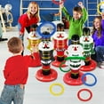 thumbnail image 4 of MasteelfCA Christmas Nutcrackers Ring Toss Christmas Party Games Toys Inflatable Ring Toss, 4 of 8