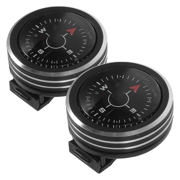 GOOHOCHY 2pcs Detachable Watch Compass For Outdoor Use Camping Survival Compass Waterproof Vintage Metal Compass For Backpacking