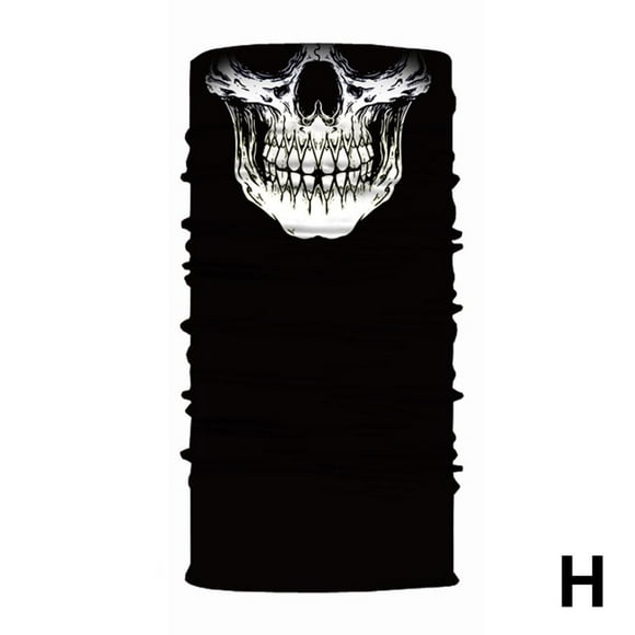 S30 One-size skull half-face series magic headscarf seamless protection warm neckband outdoor equipment mask