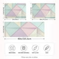 thumbnail image 2 of Yayeee Pillowcase Standard Size Set of 2 Satin Wrinkle Resistant Pillow Case, Purple Geometric, 2 of 7