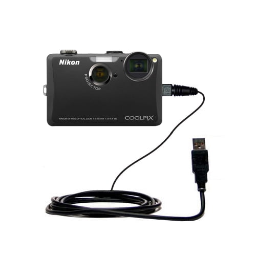 Classic Straight USB suitable for the Nikon Coolpix S1100pj Power Hot Sync and Charge Capabilities Walmart.com