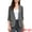 Dark Gray, variant on DARING DIVA Women's Ruched 3/4 Sleeve Shawl Collar Dressy Suit Jacket XS Black