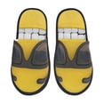 thumbnail image 1 of Balery Smiling With Sunglasses Pantuflas de Casa de Felpa Silenciosas con Diseño Estampado, Zapatillas Cómodas Antideslizantes de Algodón para Interior-Large, 1 of 8