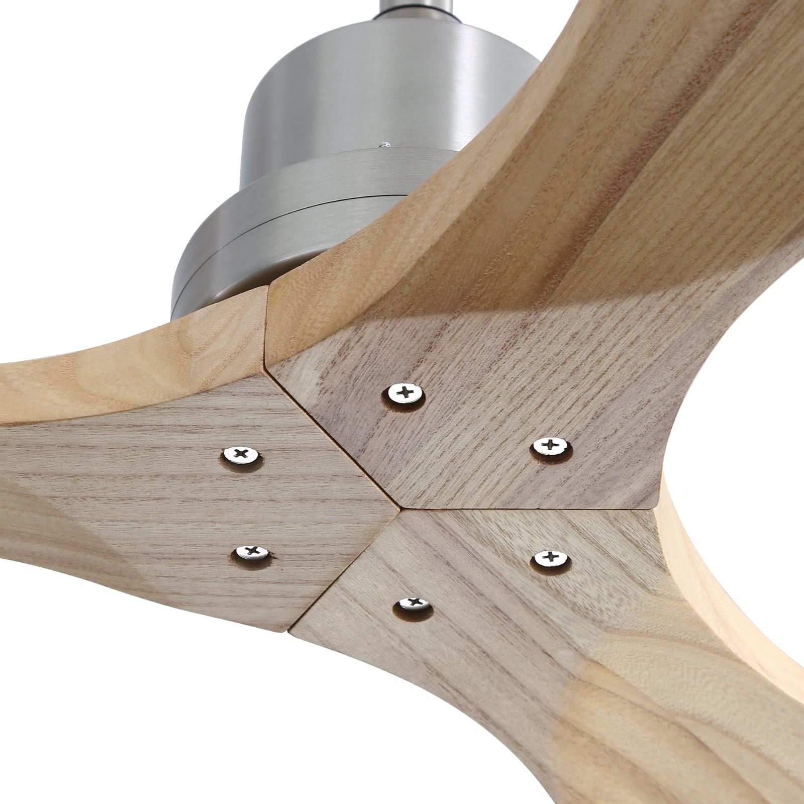 Sofucor Smart Ceiling Fan 52 In Indoor Outdoor With Light Remote - 3 Blades, Silver