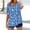 Multicolor, variant on Short Sleeve Womens Tops Plus Size V Neck T Shirt Floral Printed Summer Tunic Tops Oversized Loose Fit Boho Blouses