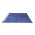 thumbnail image 2 of Ahgly Company Machine Washable Indoor Rectangle Abstract Blue Contemporary Area Rugs, 5' x 7', 2 of 4