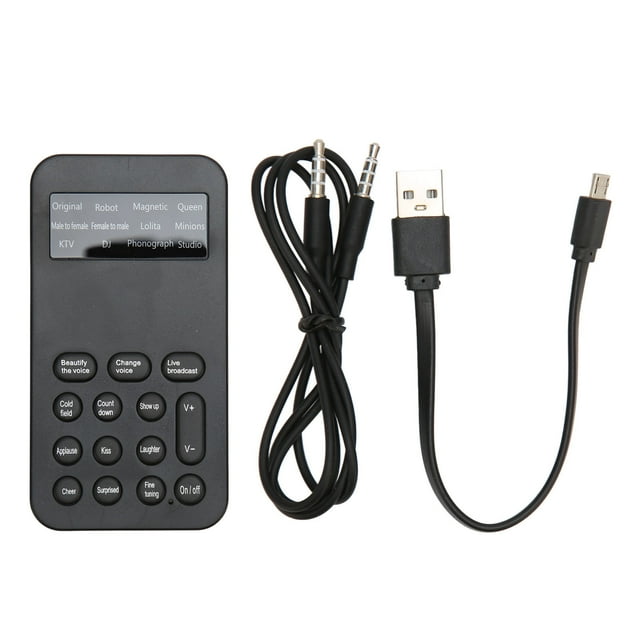 Cambiador de voz Mini dispositivo cambiador de voz portátil 8 máquina de efectos de sonido para llamadas telefónicas y juegos